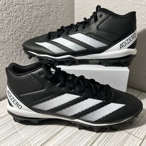 Adidas Adizero impact .2 molded rubber men’s football cleats IF5102 black 11.5‎